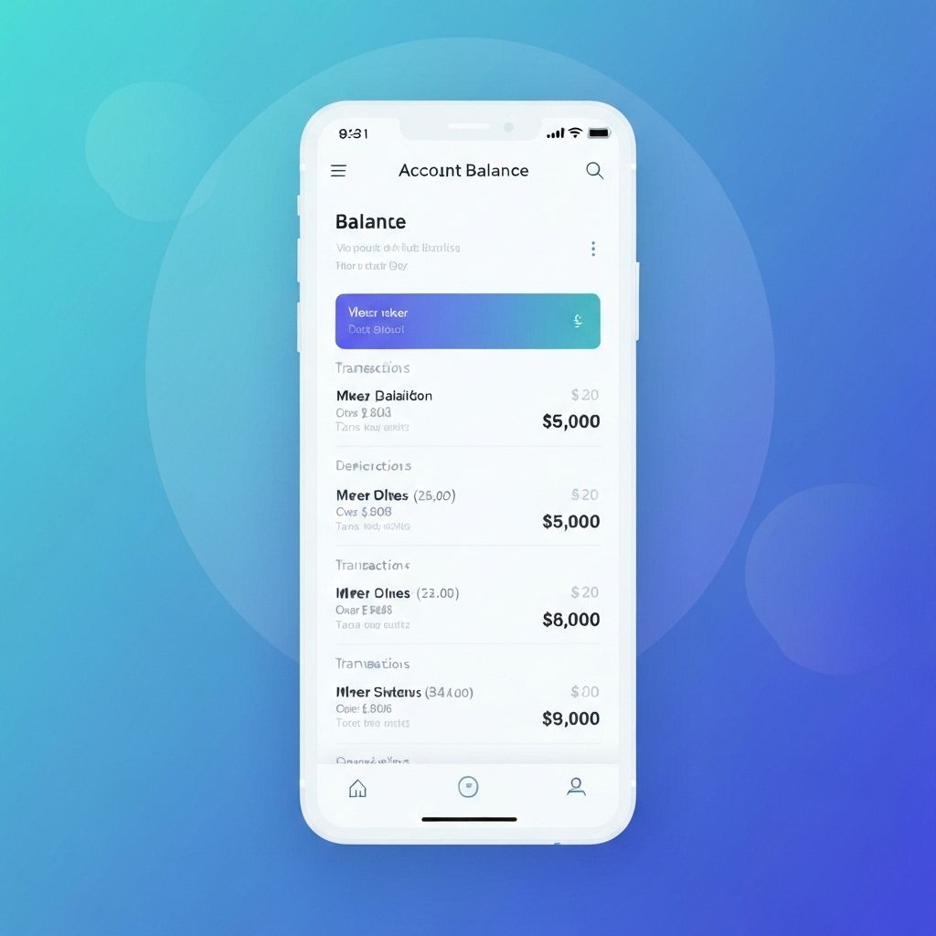 Mobile Banking App screenshot